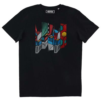 T-shirt Les 5 Mechas - Tee-shirt Robot Geant Japon