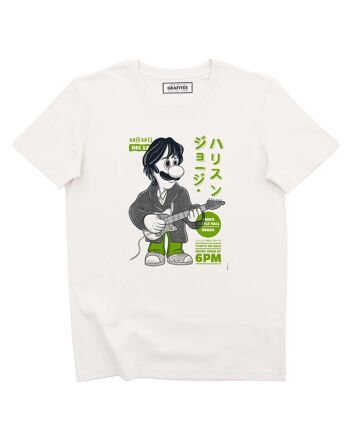 T-shirt Luigi Harrison - Tee-shirt Mashup Nintendo Beatles 1
