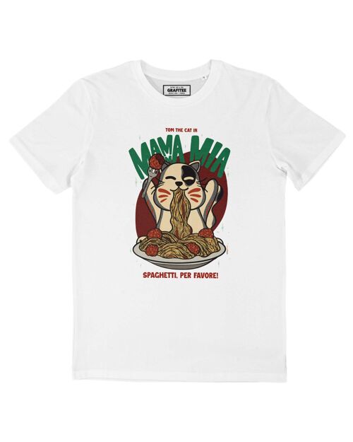 T-shirt Mamma Mia - Tee-shirt Chat Spaguetti
