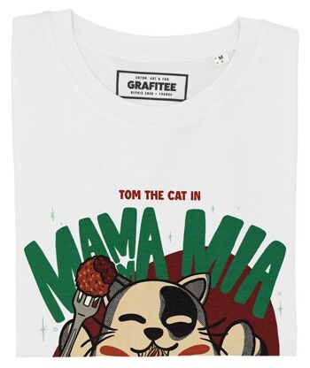 T-shirt Mamma Mia - Tee-shirt Chat Spaguetti 2