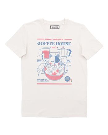 T-shirt Coffee House - Tee-shirt Chat Petit-Déjeuner 1