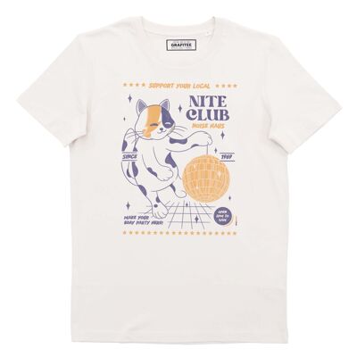 Nite Club T-Shirt – Nachtclub-Katzen-T-Shirt