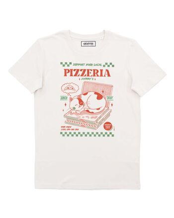 T-shirt Pizzeria - Tee-shirt Chat Boite à Pizza 1