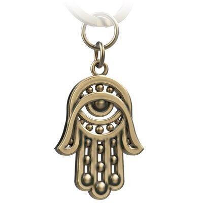 "Hamsa" Hand of Fatima keychain amulet - Hand of Fatima talisman - ward off evil eye