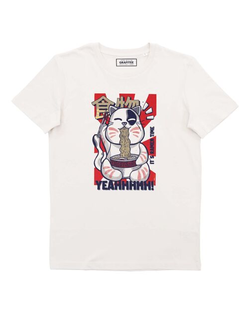 T-shirt Ramen Time - Tee-shirt Chat de la Chance Nourriture