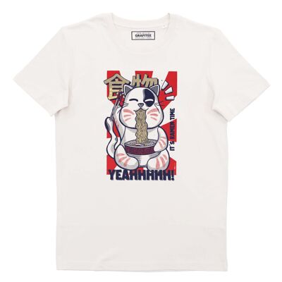 T-shirt Ramen Time - Tee-shirt Chat de la Chance Nourriture