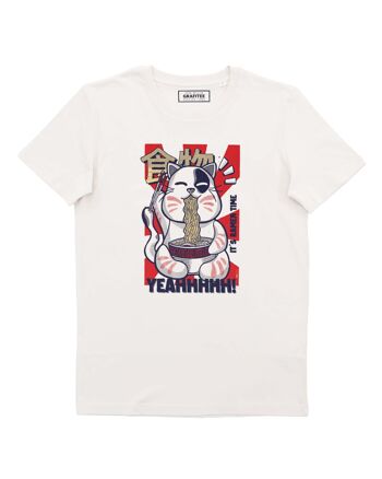 T-shirt Ramen Time - Tee-shirt Chat de la Chance Nourriture 1