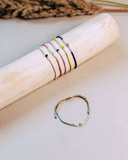 Bracelets  pierre ellipse et nacre