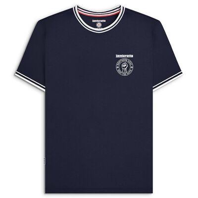 Northern Soul Tipped Tee Marineblau/Weiß SS24