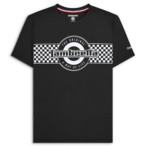 T-shirt à logo bicolore noir SS24