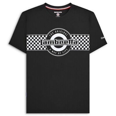 Two Tone Logo Tee Black SS24