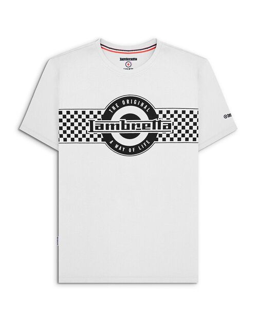 Two Tone Logo Tee White SS24