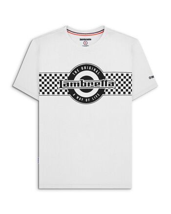 T-shirt à logo bicolore blanc SS24 1