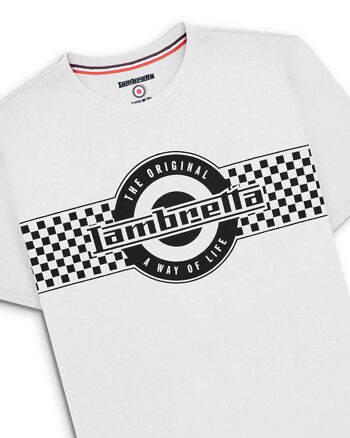 T-shirt à logo bicolore blanc SS24 2
