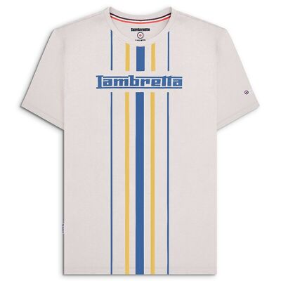 Vertical Stripe Tee Whiitecap Grey SS24
