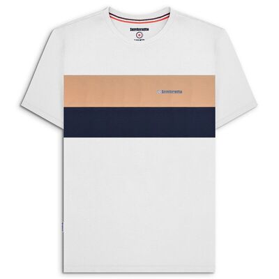 Panelled Tee White SS24