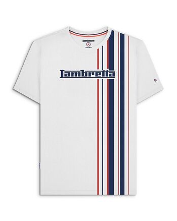 T-shirt Racing Stripe Blanc PE24 1