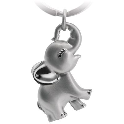 "Jumbo" Elephant Keychain - Cute Baby Elephant Pendant - Lucky Charm and Gift for Elephant Lovers