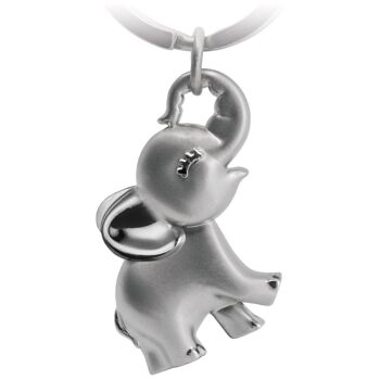 Porte-clés éléphant "Jumbo" - Pendentif mignon bébé éléphant - Porte-bonheur et cadeau pour les amoureux des éléphants 1