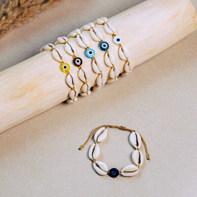 Cowrie eye bracelets (Horus)