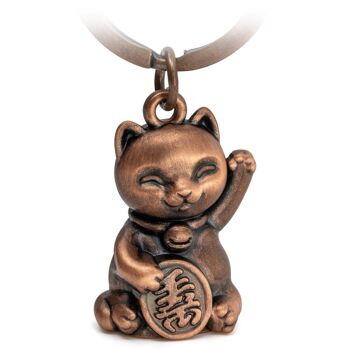 Porte-clés chat porte-bonheur « Maneki Neko » - Pendentif chat porte-bonheur mignon - Porte-bonheur chat 2