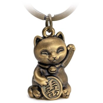 Porte-clés chat porte-bonheur « Maneki Neko » - Pendentif chat porte-bonheur mignon - Porte-bonheur chat 4