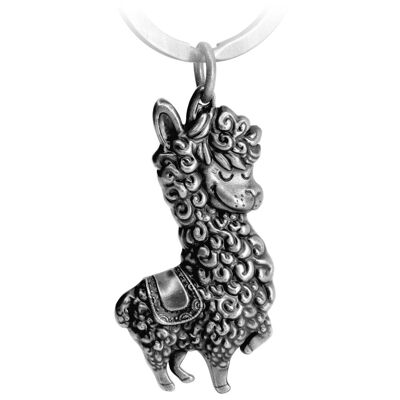 Llavero de llama "No Drama Llama" - Colgante de llama/alpaca genial - Amuleto de la suerte y regalo para los amantes de las llamas