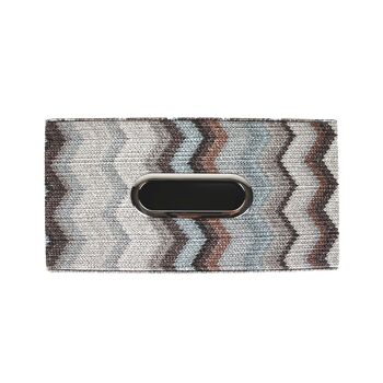 Boîte à mouchoirs zigzag gris bleu motif boîte à mouchoirs 6