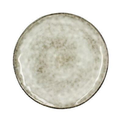 Plato llano Bequia 27.5cm en arenisca gris claro