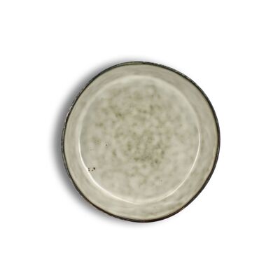 Bequia bowl plate 20cm in light gray stoneware