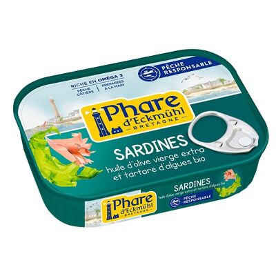 PHARE D’ECKMÜHL Sardines Huile d'Olive et Tartare d'Algues Bio