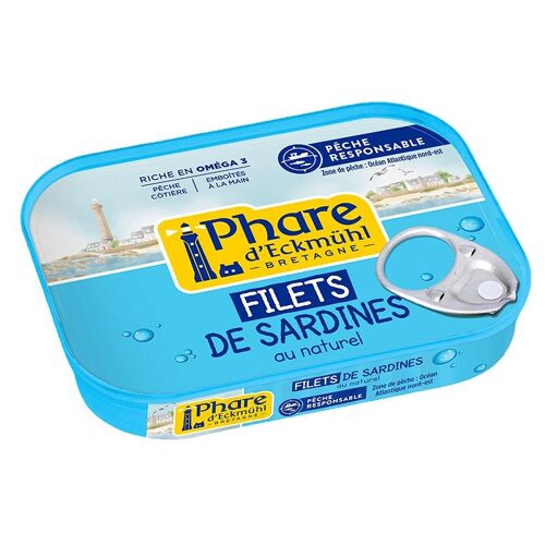 PHARE D’ECKMÜHL Sardines Filets au Naturel Bio