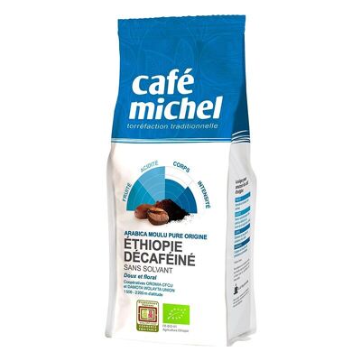 CAFE MICHEL Organic Ground Decaffeinated Ethiopian Coffee