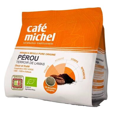 CAFE MICHEL Café Dosettes Souples du Pérou Bio