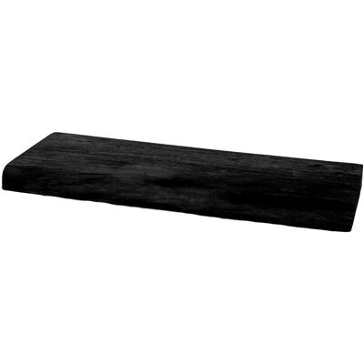 Mensola da parete in puro legno di mango nero 60 cm