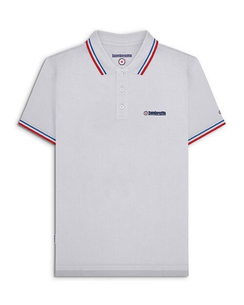 Twin Tipped Polo Grey (Dark Blue/Red) SS24