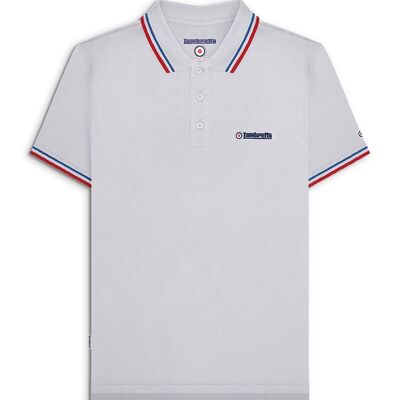 Twin Tipped Polo Grey (Dark Blue/Red) SS24