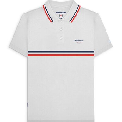 Polo Clásico Rayas Blanco SS24