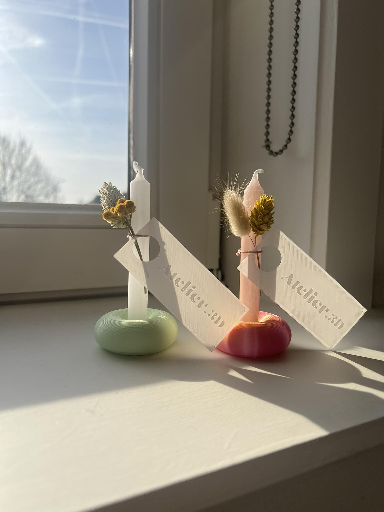 Donut candle holder small