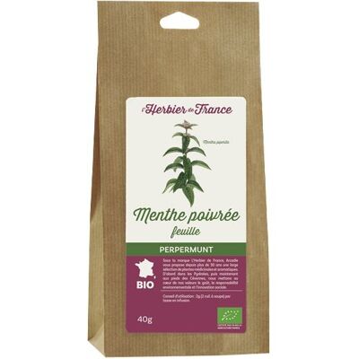 HERBIER-FRANCE Peppermint Leaf Organic Bag
