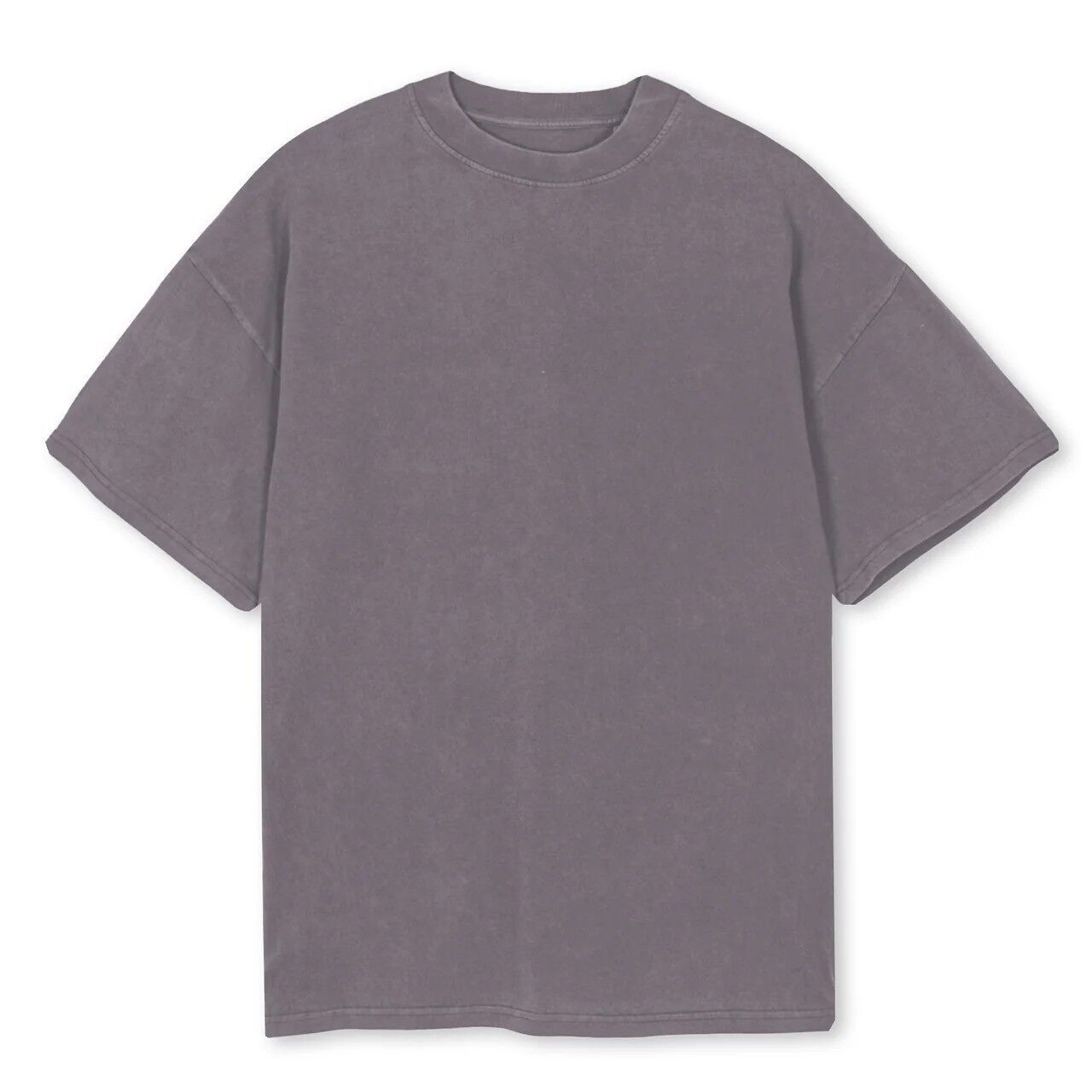 T-shirt oversize 100% cotone biologico premium - Grigio Tempesta -