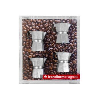 AIMANTS MOKA - set de 4 - cafetière italienne - café 2