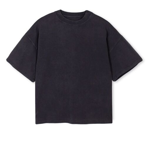 T-Shirt Boxy Fit Faded Black