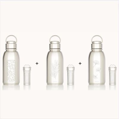 Gaspajoe stainless steel insulated bottles, FRIENDLY+ model 700ml with infuser