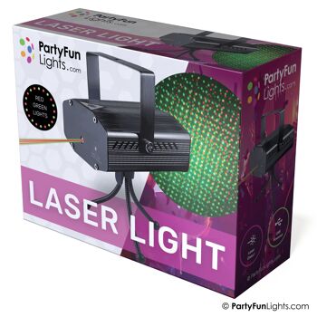 PartyFunLights - Lampe Laser - Son Actif - USB 3