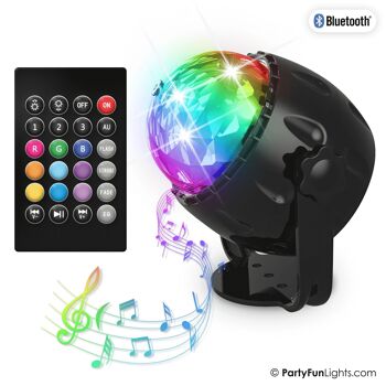 PartyFunLights - Lampe disco - Party Speaker - avec télécommande - LED - Bluetooth - USB 2