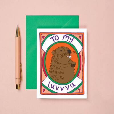 To My Luvva | Funny Anniversary / Valentines Card