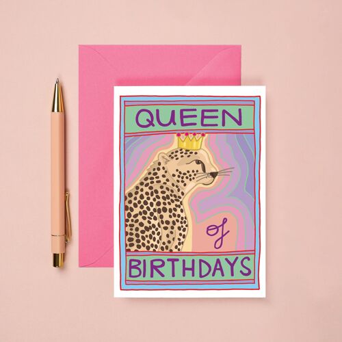 Queen of Birthdays Card | Female Birthday Card
