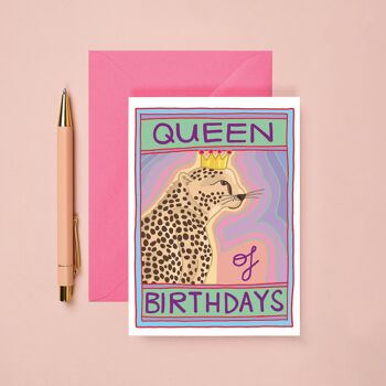 Carte Reine des anniversaires | Carte d'anniversaire féminine