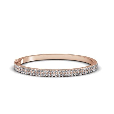 Bracelet Glamour - Or Rosé et Cristal